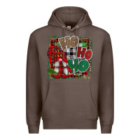 Coffee Ho Ho Ho Gnomes Premium Hoodie - CowhideDigitalArt