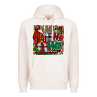 Pale Pink Ho Ho Ho Gnomes Premium Hoodie - CowhideDigitalArt