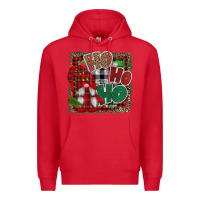 Red Ho Ho Ho Gnomes Premium Hoodie - CowhideDigitalArt