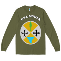 Army Green Calabria Coat of arms  Flag souvenir Italy Long Sleeve Tee - longCreatives