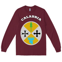 Burgundy Calabria Coat of arms  Flag souvenir Italy Long Sleeve Tee - longCreatives