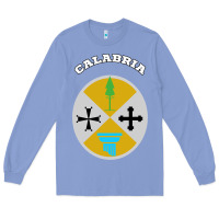 Colony Blue Calabria Coat of arms  Flag souvenir Italy Long Sleeve Tee - longCreatives
