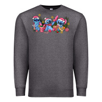 Charcoal Heather pink christmas stitch and gifts Premium Sweatshirt - AdoDesignShop