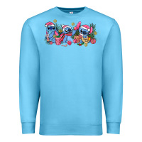 Ocean Blue pink christmas stitch and gifts Premium Sweatshirt - AdoDesignShop