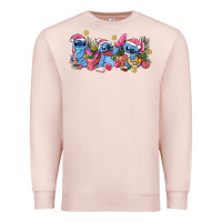 Pale Pink pink christmas stitch and gifts Premium Sweatshirt - AdoDesignShop