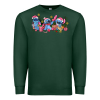 Sports Green pink christmas stitch and gifts Premium Sweatshirt - AdoDesignShop