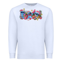 White pink christmas stitch and gifts Premium Sweatshirt - AdoDesignShop