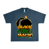 Midnight Navy Black magic girl Urban Heavy Tee - HowdyJamesFarm