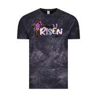 Cloud Black easter he is risen matthew 28 6 Vintage Tee - Jasminsmagicworld