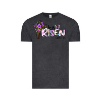 Vintage Black easter he is risen matthew 28 6 Vintage Tee - Jasminsmagicworld