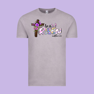 Easter He Is Risen Matthew 28 6 Vintage Tee Designed By Jasminsmagicworld