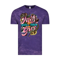 Cloud Purple Just a small town girl Vintage Tee - HowdyJamesFarm