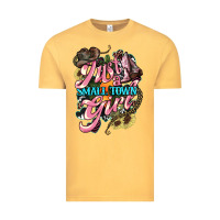 Vintage Mustard Just a small town girl Vintage Tee - HowdyJamesFarm