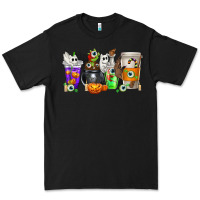 Black Halloween Coffee Cups Premium Tee - texasbilliewilder