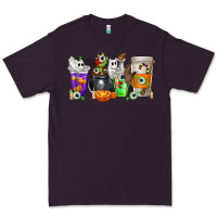 Plum Halloween Coffee Cups Premium Tee - texasbilliewilder