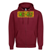 Burgundy Western St. Patrick's Day One Lucky Teacher Zipper Hoodie - Artiststas