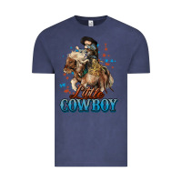 Vintage Denim Little Cowboy Midilli Horse kid boy Vintage Tee - HowdyJamesFarm