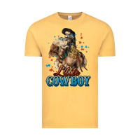 Vintage Mustard Little Cowboy Midilli Horse kid boy Vintage Tee - HowdyJamesFarm