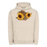 Pigment French Oak sunflower leopard patch Urban Hoodie - AdoDesignShop