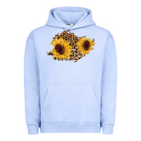 Pigment Grape Ice sunflower leopard patch Urban Hoodie - AdoDesignShop