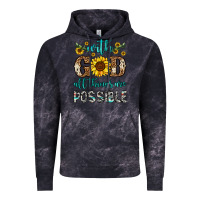 Cloud Black with god all things are possible Vintage Hoodie - OliviaCreatesArt