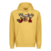 Antique Gold Joy Longhorn Premium Hoodie - CowhideDigitalArt