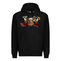 Black Joy Longhorn Premium Hoodie - CowhideDigitalArt