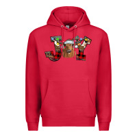 Cardinal Joy Longhorn Premium Hoodie - CowhideDigitalArt
