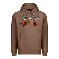 Chestnut Joy Longhorn Premium Hoodie - CowhideDigitalArt