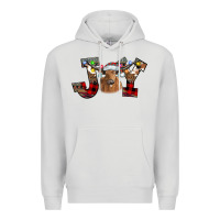 Dove Grey Joy Longhorn Premium Hoodie - CowhideDigitalArt