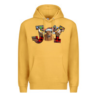Mustard Joy Longhorn Premium Hoodie - CowhideDigitalArt