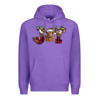 Purple Joy Longhorn Premium Hoodie - CowhideDigitalArt