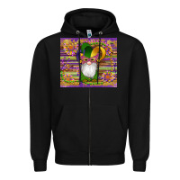 Black mardi gras gnomes mask serape sunflowers Zipper Hoodie - Artiststas
