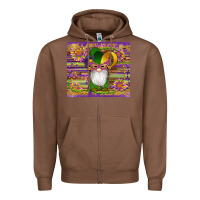 Chestnut mardi gras gnomes mask serape sunflowers Zipper Hoodie - Artiststas