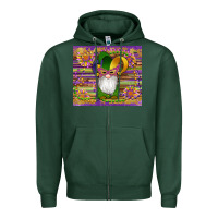 Sports Green mardi gras gnomes mask serape sunflowers Zipper Hoodie - Artiststas