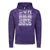 Cloud Purple i am a lucky wife i have a crazy husband valentine gift Vintage Hoodie - longCreatives