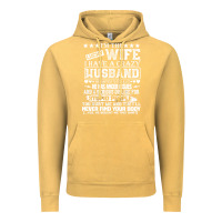 Vintage Mustard i am a lucky wife i have a crazy husband valentine gift Vintage Hoodie - longCreatives
