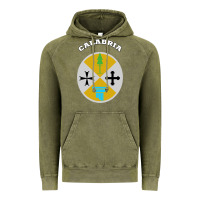 Vintage Olive Calabria Coat of arms  Flag souvenir Italy Vintage Hoodie - longCreatives