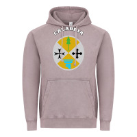 Vintage Zinc Calabria Coat of arms  Flag souvenir Italy Vintage Hoodie - longCreatives