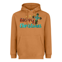 Meerkat merry christmas turquoise gemstones cross Heavyweight Hoodie - BarkalooDesign