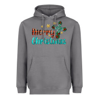 Storm merry christmas turquoise gemstones cross Heavyweight Hoodie - BarkalooDesign