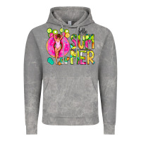Cloud Rock Hello Summer Donut Girl Vintage Hoodie - CowCowDesign