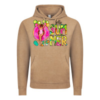 Vintage Coffee Hello Summer Donut Girl Vintage Hoodie - CowCowDesign