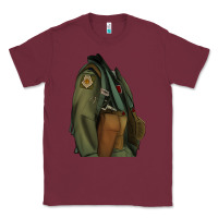 Burgundy english pointer airforce Classic Tee - RanaPortraitStore