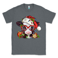Charcoal Heather Christmas baby cow Classic Tee - Jasminsmagicworld