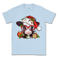 Dusty Blue Christmas baby cow Classic Tee - Jasminsmagicworld