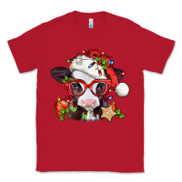 Red Christmas baby cow Classic Tee - Jasminsmagicworld
