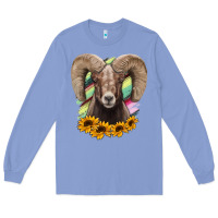 Colony Blue Colorodo Bighorn Sheep Long Sleeve Tee - Jasminsmagicworld