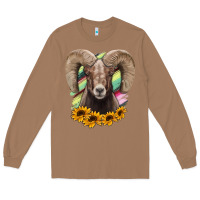 Toasted Coconut Colorodo Bighorn Sheep Long Sleeve Tee - Jasminsmagicworld