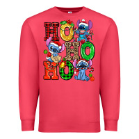 Cardinal ho ho ho stitch Premium Sweatshirt - AdoDesignShop